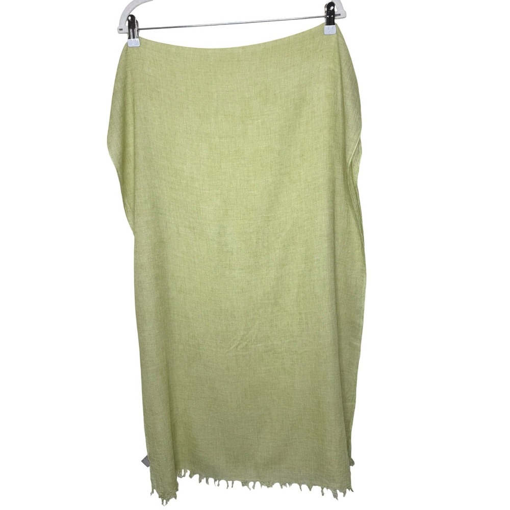 J. Jill Scarf Wool Blend Green 25x74